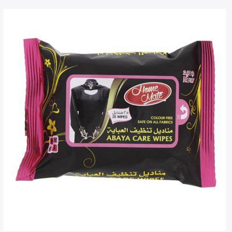 Abaya Wipes Supplier - Biokleen Private Label Big Size 25 Count Easy Cooling Abaya Cleansing Wipes Pure Water Aloe