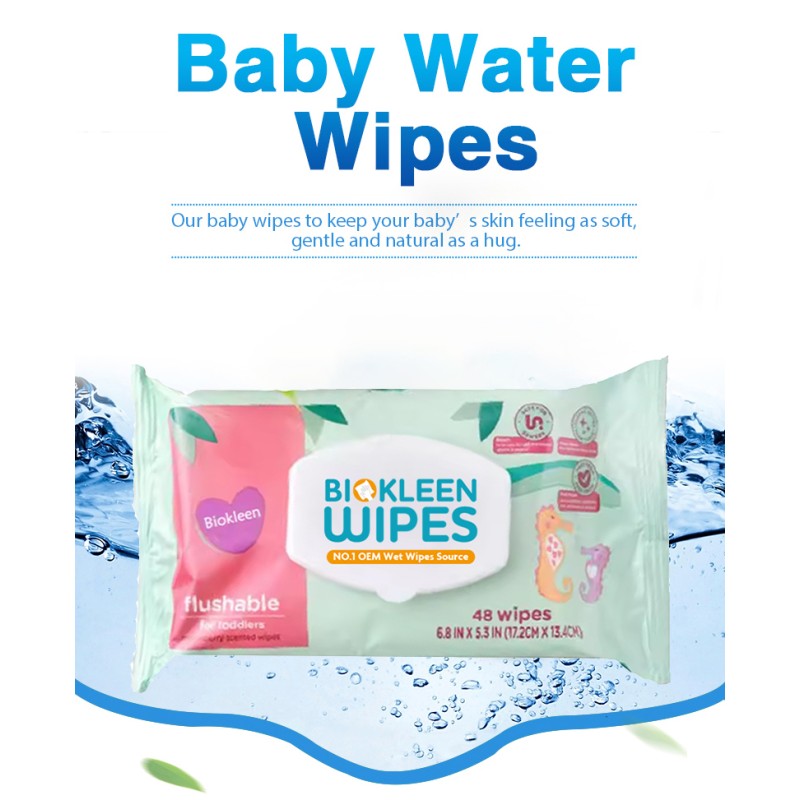 Baby Wipes Factory - Biokleen Free Sample 80ct Wholesale Unscented Pure 99.9 Organic Natural Baby Wet Wipes