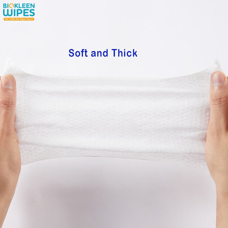 Travel Wipes Supplier - Biokleen Custom Free Sample 64ct Travel Wet Tissues Mini Sanitary Skin Care Wet Wipes