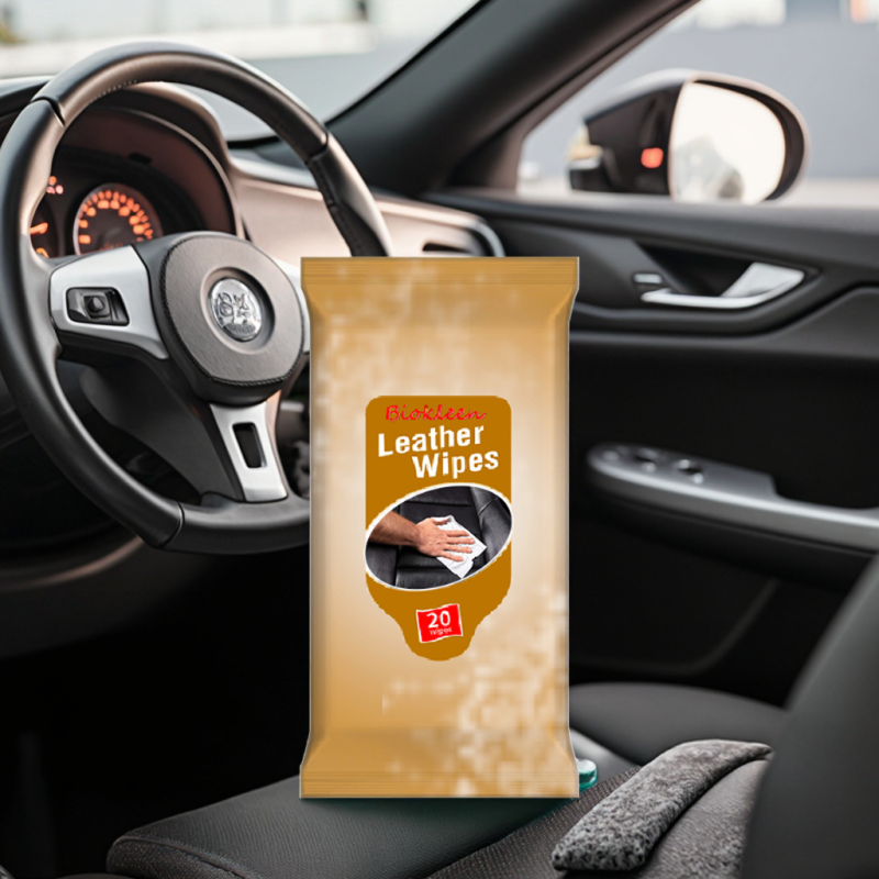 Leather Cleaning Wipes Manufacturer - Biokleen OEM 20ct Leather Cleaning Wipes for Leather Car Seats Car Wipes for