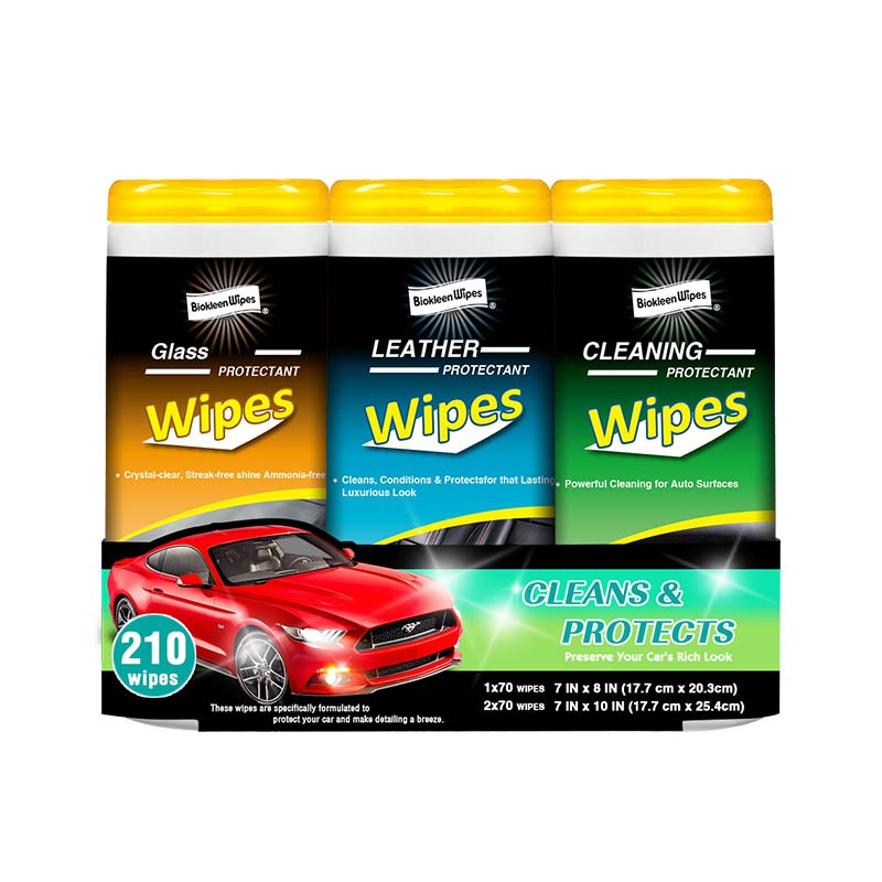 Canister Wipes Factory - Biokleen 60 Count Canister Car Dashboard Wipes