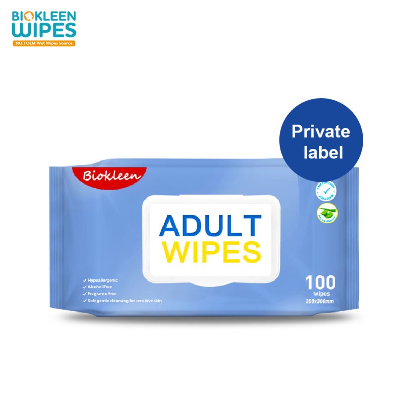 Personal Cleansing Wipes Manufacturer - Biokleen China Factory 8 X 12 Inch Aloe Personal Cleansing Cloth Wipes Incontinence