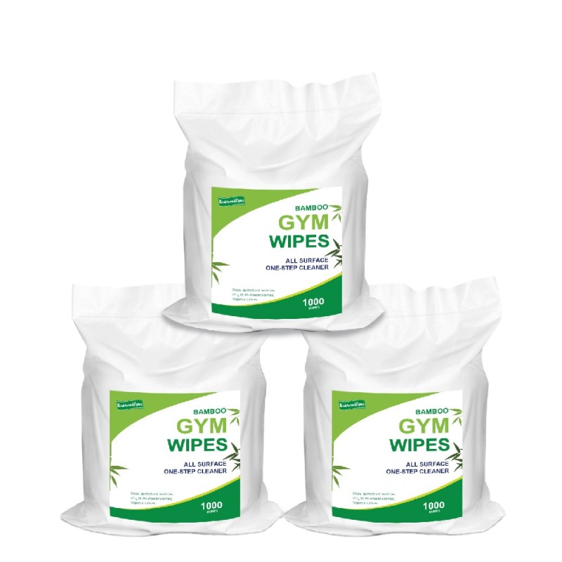 Gym Wipes Factory - Biokleen Custom Big 800 Sheets/roll Gym Wipes Roll Resealable Biodegradable Disinfecting Wipes