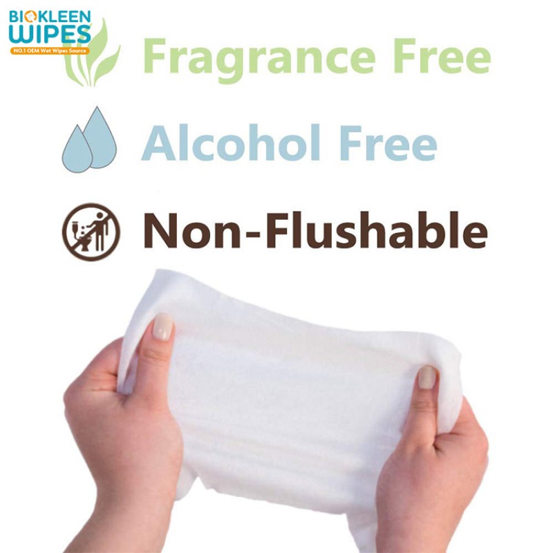Disposable Wipes Factory - Biokleen Customized Label Natural Pure Water Wipes Disposable Wipes for Baby 99.9% Wet Water