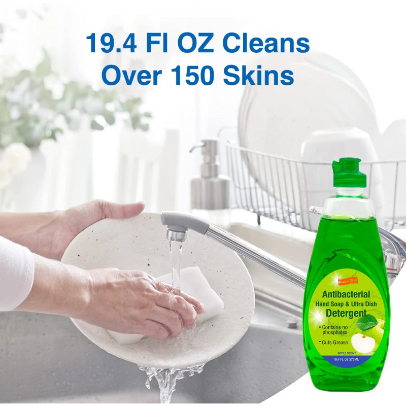 Household Clean Supplier - Biokleen 573ML Eco Lemon Scent Household Clean Dishwash 99.9% Disinfect Chemicals Detergent