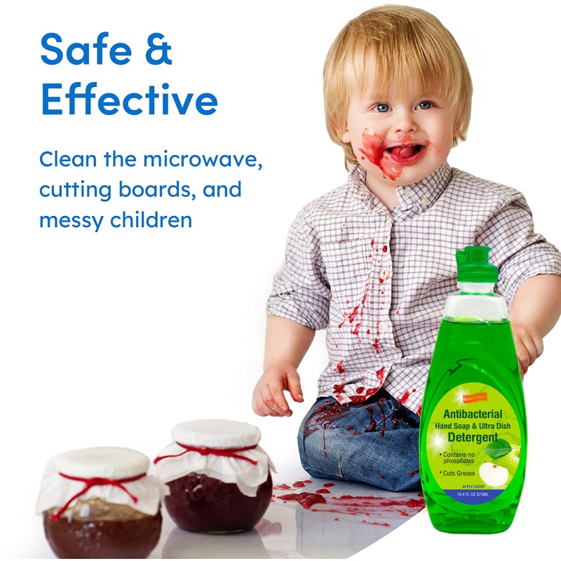 Household Clean Supplier - Biokleen 573ML Eco Lemon Scent Household Clean Dishwash 99.9% Disinfect Chemicals Detergent