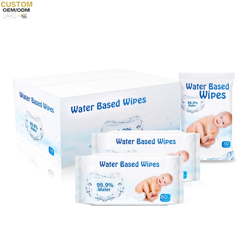 Baby Wipes Supplier - Biokleen 80PCS Unscented 99.9% Pure Water Newborn Wet Wipes Water Based Cleansing Wipes