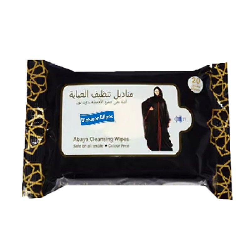 Wet Wipes Factory - Biokleen Private Label OEM Big Size Wet Wipes for Abaya Aloe Vera Wet Wipes Abaya Cleaning Wipes