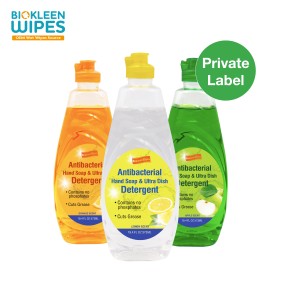 Dish Wash Soap Manufacturer - Biokleen Custom OEM USDA Dish Wash Soap Liquid 573ML Apple Scent Dishwashing Liquid