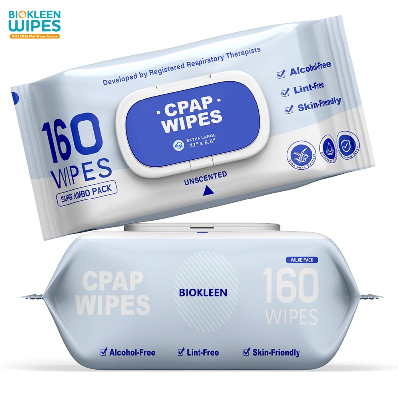 Jumbo Pack Wipes Supplier - Biokleen Custom Free Sample 160 Count Super Jumbo Pack Extra Large Extra Moist Cleaning