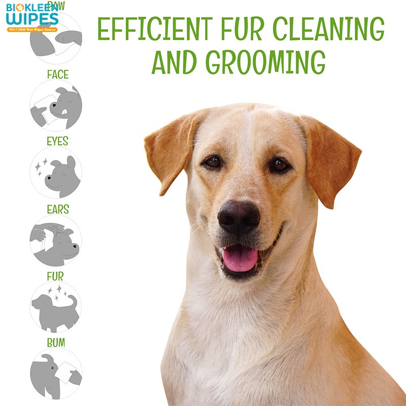 Dog Wipes Supplier - Biokleen Custom China Manufacturer 100 Extra Thick Organic Lavender Scented Dog Wipes for Paws