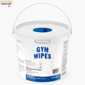 Gym Wipes Supplier - Biokleen OEM Free Sample 1200pcs Cleaning Gym Wipes Equipment Wipes Bucket Kit Roll Gym Wet Wipes