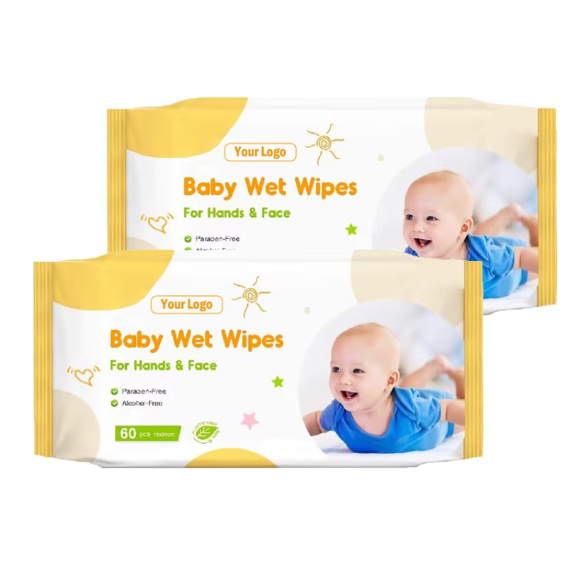 Baby Wipes Manufacturer - Biokleen OEM 60ct Baby Wipes for Sensitive Skin Hypoallergenic Baby Wipes Wet Towels for Babies