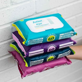 Female Hygiene Wipes Factory - Biokleen Private Label Big Size Easy Cooling Female Hygiene Wipes Cleansing Wipes Pure