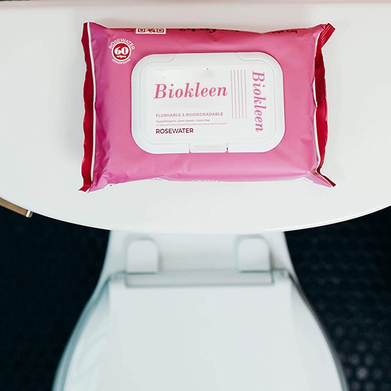 Female Hygiene Wipes Factory - Biokleen Private Label Big Size Easy Cooling Female Hygiene Wipes Cleansing Wipes Pure
