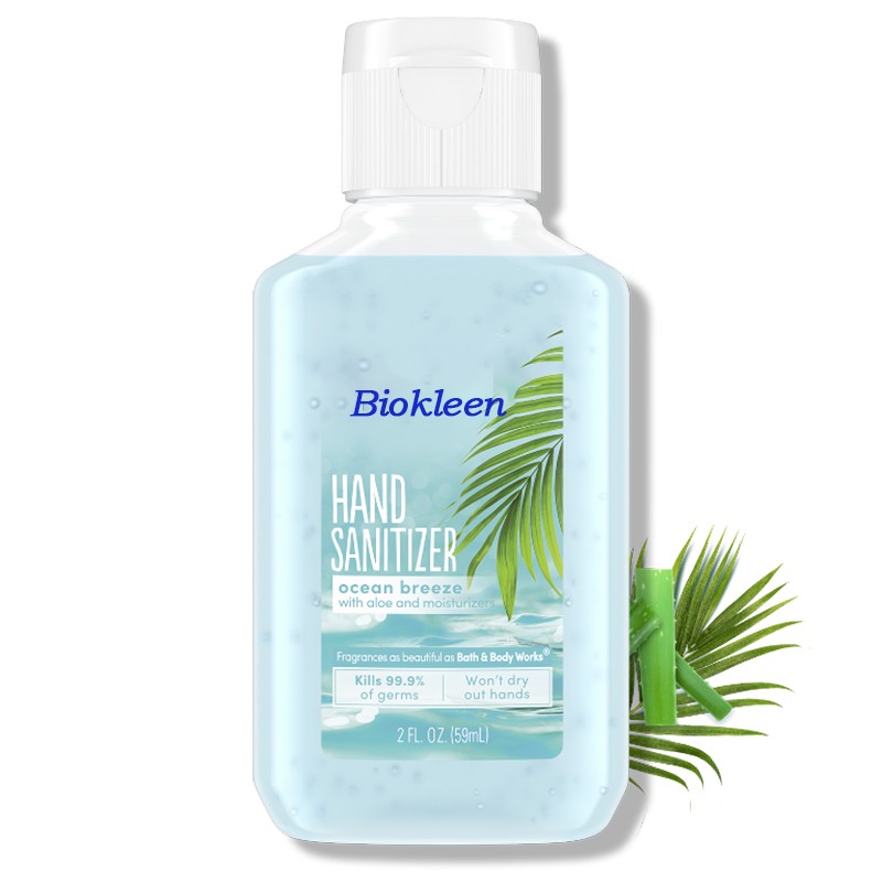 Anti-bacterial Gel Factory - Biokleen Custom 8 Ounce Anti-bacterial 70% 75% 80% Alcohol Hand Sanitizer Gel