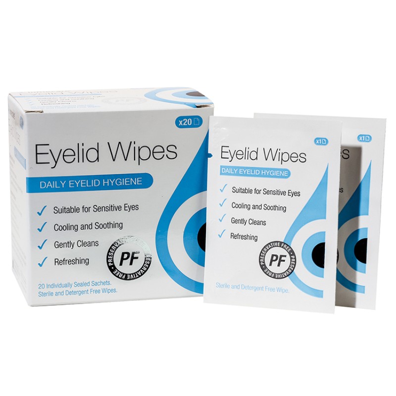 Eyelid Wipes Manufacturer - Biokleen 30pcs/box Hyaluronic Acid Green Tea & Chamomile Eyelid Wipes Blepharitis & Itchy