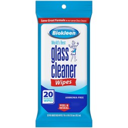 Glass Wipes Supplier - Biokleen Customized Printing Auto Window Household Glass and Mirror Wipes