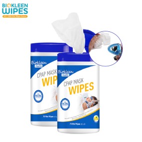 Natural Ingredients Wipes Factory - Biokleen 70ct Professional Natural Ingredients 70ct Lint Free CPAP Cleaning Wipes