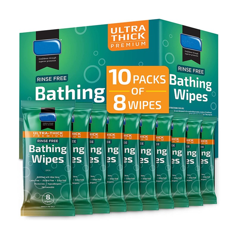 Travel Size Wipes Factory - Biokleen OEM 8 Travel Size Big Size Organic Disposable Flushable Patient Incontinence Pad