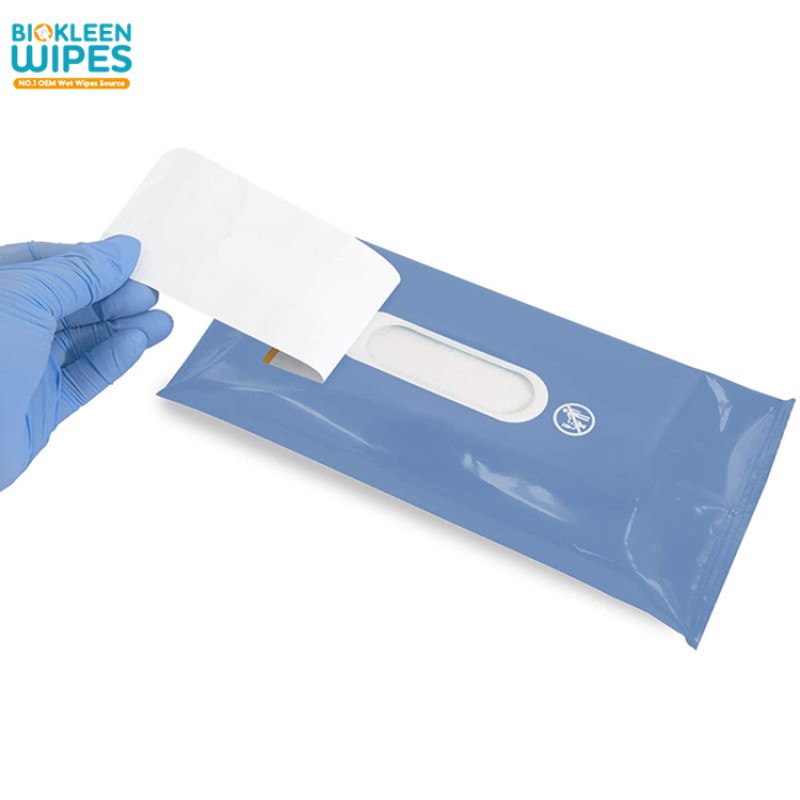 Adult Wipes Factory - Biokleen Free Sample Essential Cleansing Pre-moistened CHG Adult Wet Tissues Bathing Wipes Factory