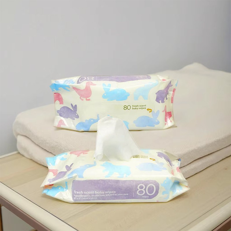 Children Wipes Supplier - Biokleen China Factory 80ct Chemical Free Wipes Cleaning Wipes Wet Wipes for Children