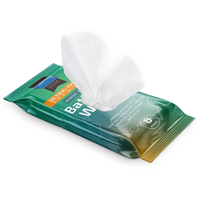 Travel Size Wipes Factory - Biokleen OEM 8 Travel Size Big Size Organic Disposable Flushable Patient Incontinence Pad