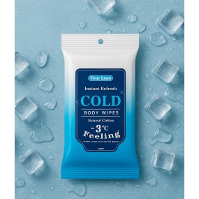 Cooling Wipes Supplier - Biokleen New Arrival 10pcs Summer Cooling Body Wipes Wet Tissue Refreshing Cooling Wipes