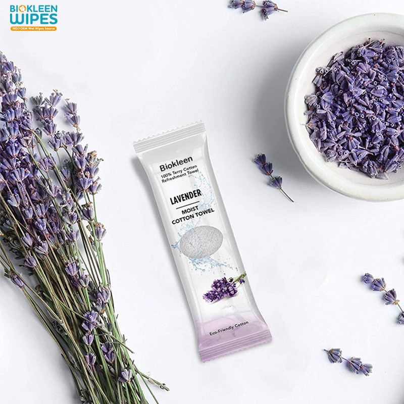 Cotton Towelettes Manufacturer - Biokleen Custom Private Label Single Packaging Refreshing Cotton Towelettes Restaurant