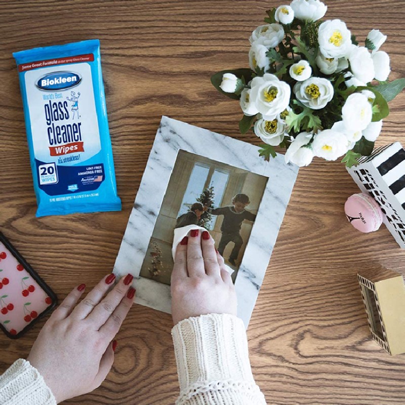 Glass Wipes Supplier - Biokleen Customized Printing Auto Window Household Glass and Mirror Wipes