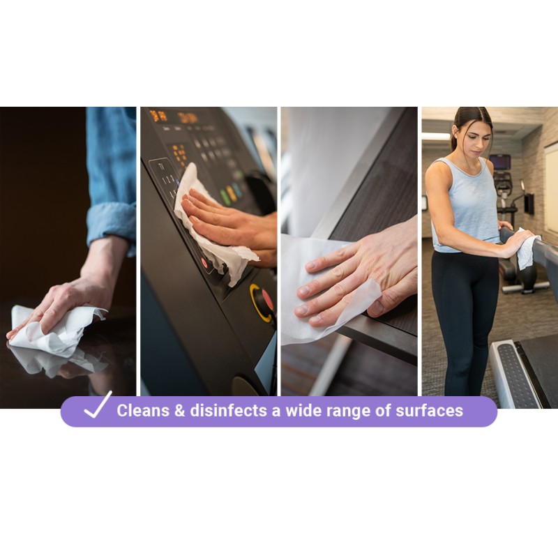 Fitness Wipes Manufacturer - Biokleen Gym Wipes Roll 1200ct Multipurpose Fitness Equipment Wipes Refill Gym Cleaning Wipes