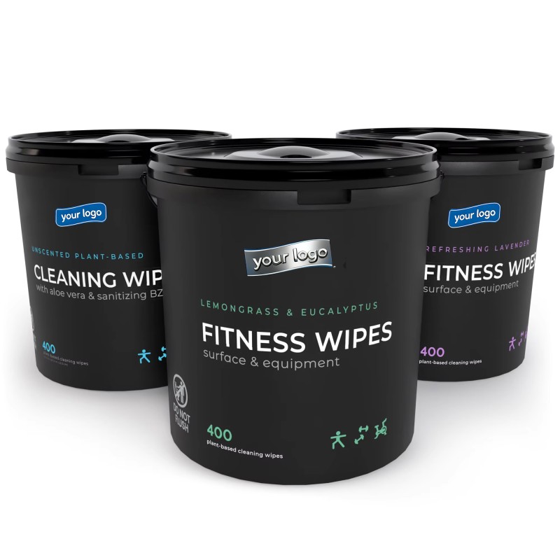 Plant Based Wipes Manufacturer - Biokleen OEM Manufacturer 400ct Plant Based Fitness Wipes Gym Antibacterial Equipment