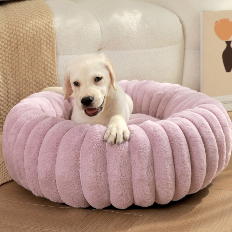 Pet Bed Supplier - Round Nest Plush Winter House