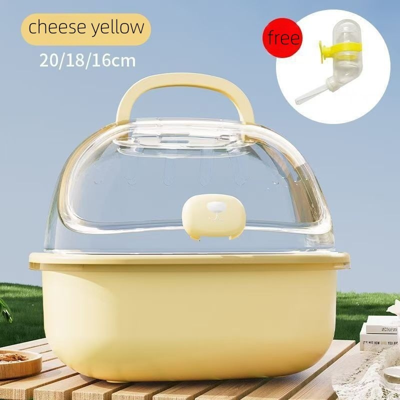 Pet Carrier Manufacturer - OEM Portable Hamster Kennel with Bottle