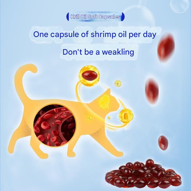 Krill Oil Soft Capsules Manufacturer - OEM Healthy Coat Supplement for Pets