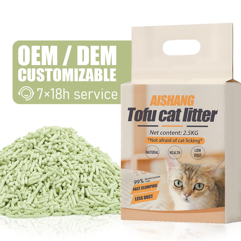 Green Tea Tofu Cat Litter Manufacturer - OEM Dust Free Flushable