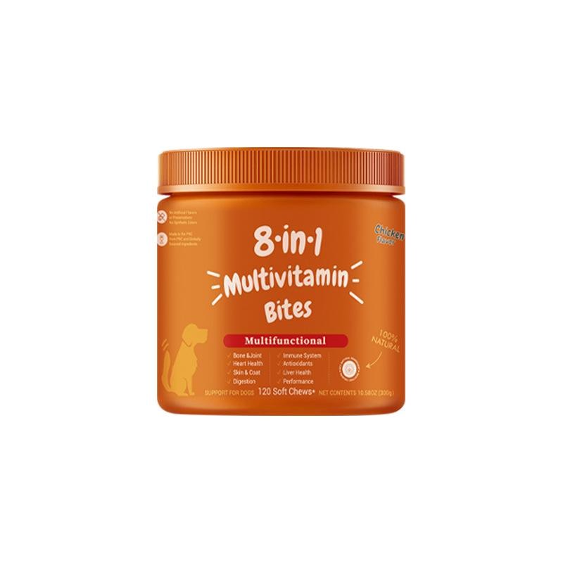 8-in-1 Pet Vitamin Soft Chews Factory - OEM Dog Cat Hairball Supplement