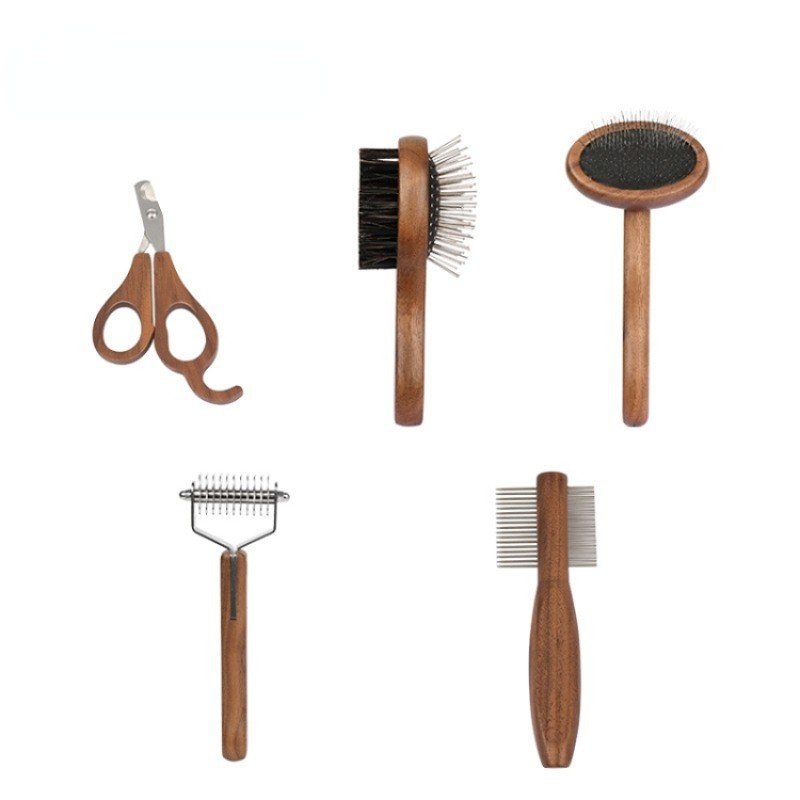 Pet Grooming Tools Wholesale - OEM 5-in-1 Brush Comb Set