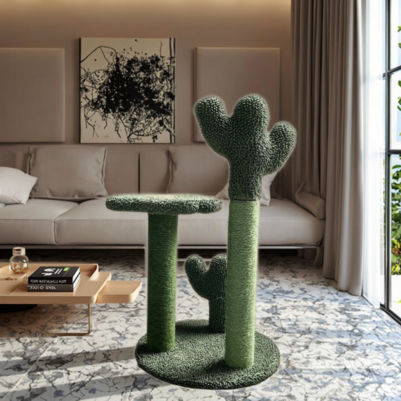 Cactus Cat Tree Manufacturer - OEM Green Scratcher Pet Toy