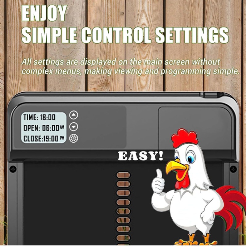 Chicken Coop Door Factory - OEM Automatic Metal Door with Timer