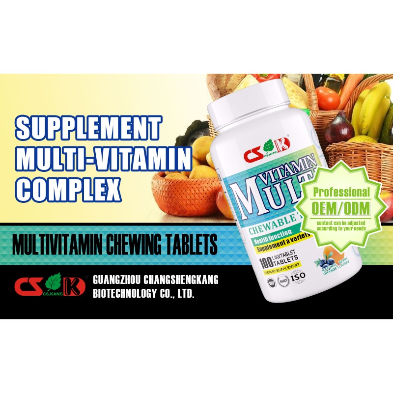 Multivitamin Chewable Tablets Manufacturer - OEM ODM Custom Vitamin D3 B C in One Tablet