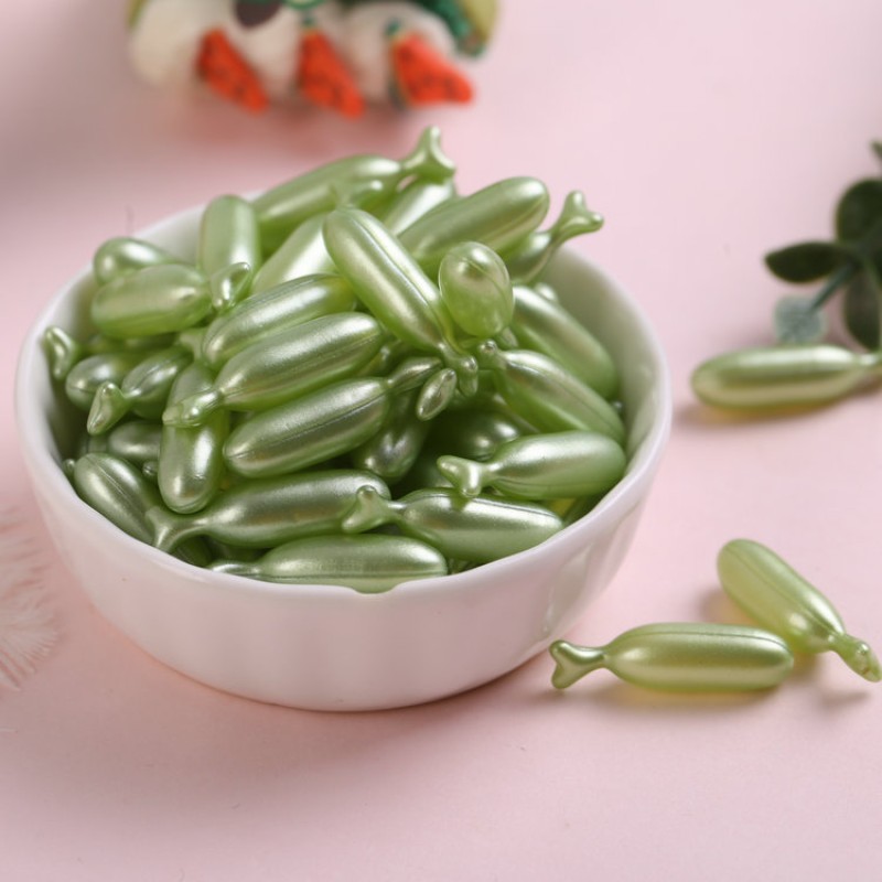 Vitamin E Facial Serum Capsules Factory - Natural Vitamins Small Fish Shape Cosmetic OEM