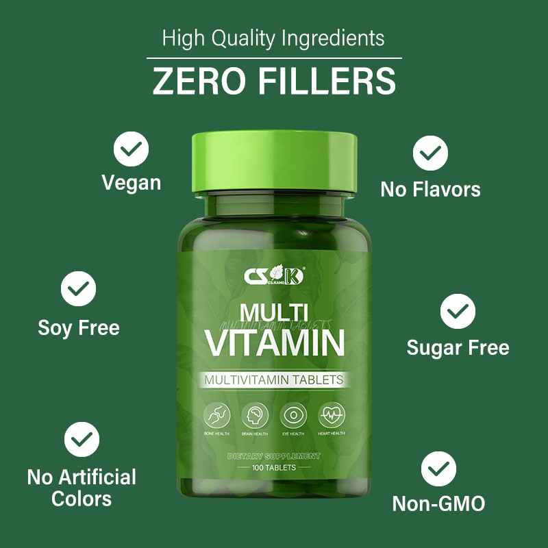 Multivitamin Tablets Manufacturer - Private Label Vegan Natural Organic Extracts Custom Formula