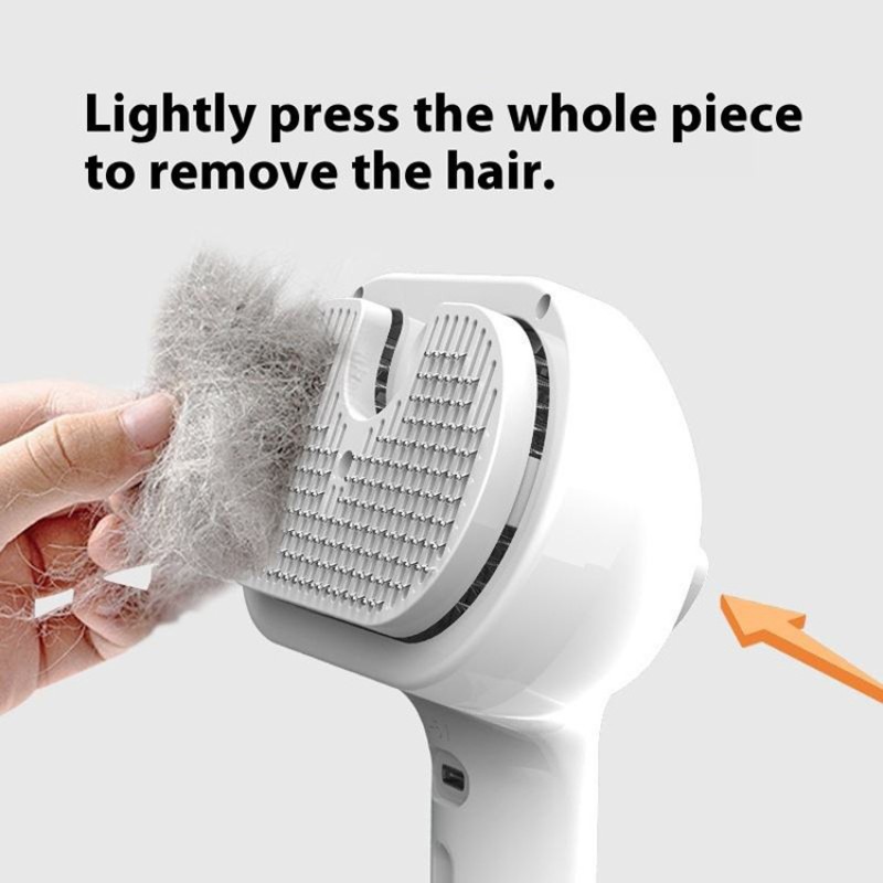 Self-Cleaning Pet Brush Factory - OEM Low Noise Grooming Comb