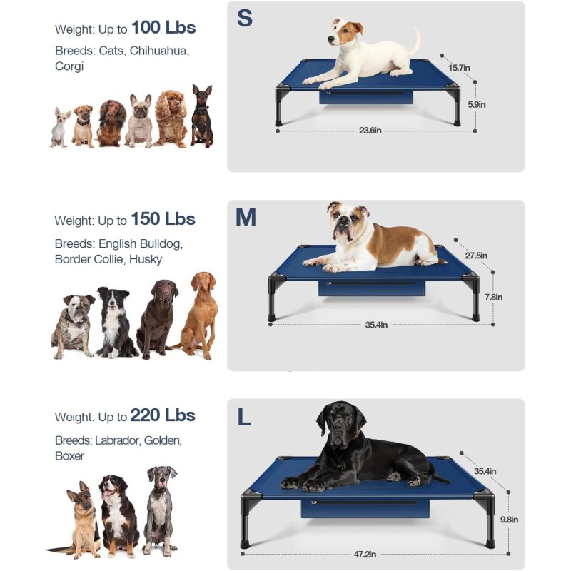 Elevated Dog Bed Manufacturer - OEM Indoor Instant Cooling