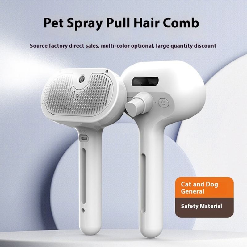 Self-Cleaning Pet Brush Factory - OEM Low Noise Grooming Comb