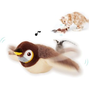 Flying Bird Cat Toy Factory - OEM Detachable Flapping Sparrow