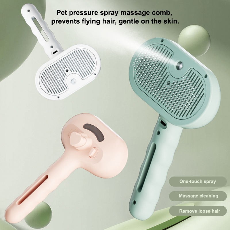 Cat Steam Brush Factory - OEM 3-in-1 Anti-Static Hair Removal