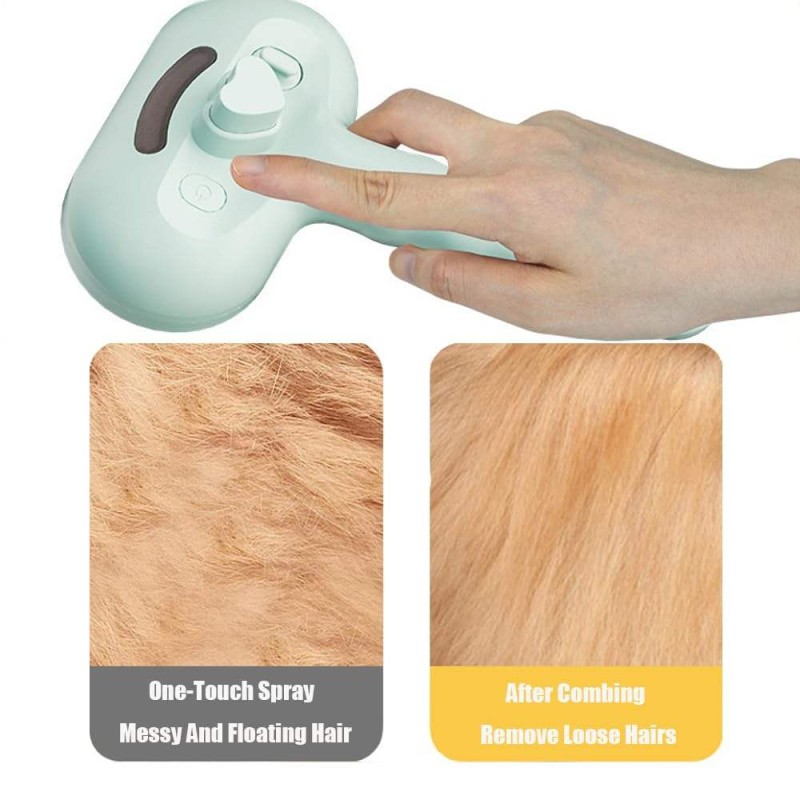 Cat Steam Brush Factory - OEM 3-in-1 Anti-Static Hair Removal