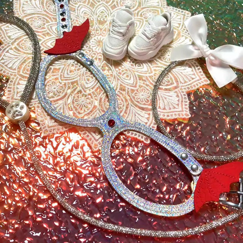 Dog Walking Rope Factory - OEM Rhinestone Reflective Lead